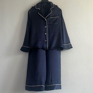 New House of Harlow 1960 Washed 100% Silk Pajama Set size M